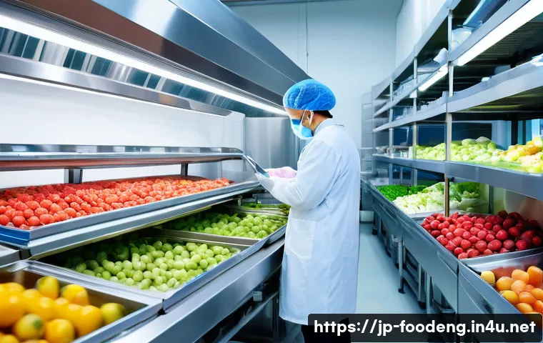 식품가공기술 개요 - **Prompt for Innovative Food Processing for Freshness & Flavor:**
    "A vibrant, high-tech food inn...
